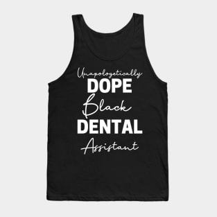 Black Dental Assistant Tank Top